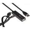 Good Connections actieve USB 2.0 verlengkabel, Type-A stekker naar Type-A bus, koper, zwart, 15m (GC-M0133)