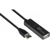 Good Connections actieve USB 2.0 verlengkabel, Type-A stekker naar Type-A bus, koper, zwart, 15m (GC-M0133)