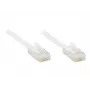 GoodConnections Cat. 6 U/UTP platte patchkabel, wit, 1,0 m (806U-F010)