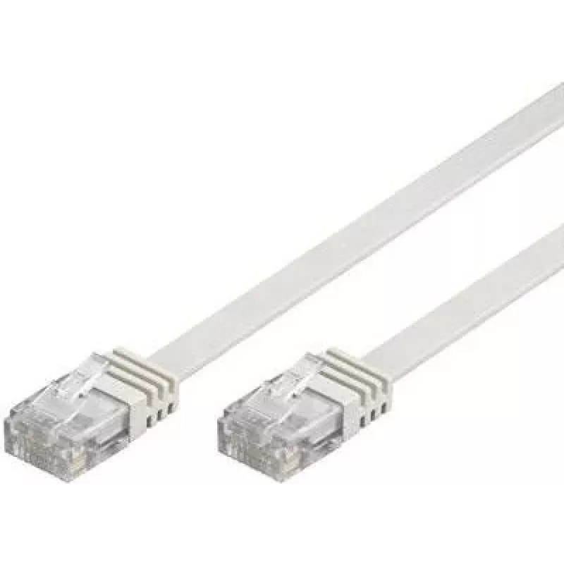 GoodConnections Cat. 6 U/UTP platte patchkabel, wit, 1,0 m (806U-F010)