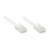 GoodConnections Cat. 6 U/UTP platte patchkabel, wit, 1,0 m (806U-F010)