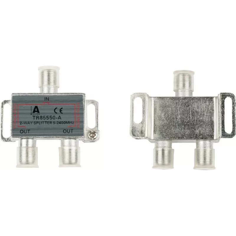 GoodConnections SAT-verdeler met F-connectors, 2-voudig, 5-2250 MHz