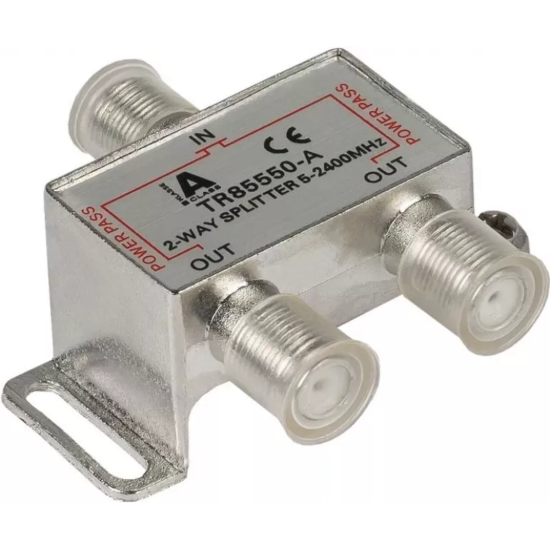 GoodConnections SAT-verdeler met F-connectors, 2-voudig, 5-2250 MHz
