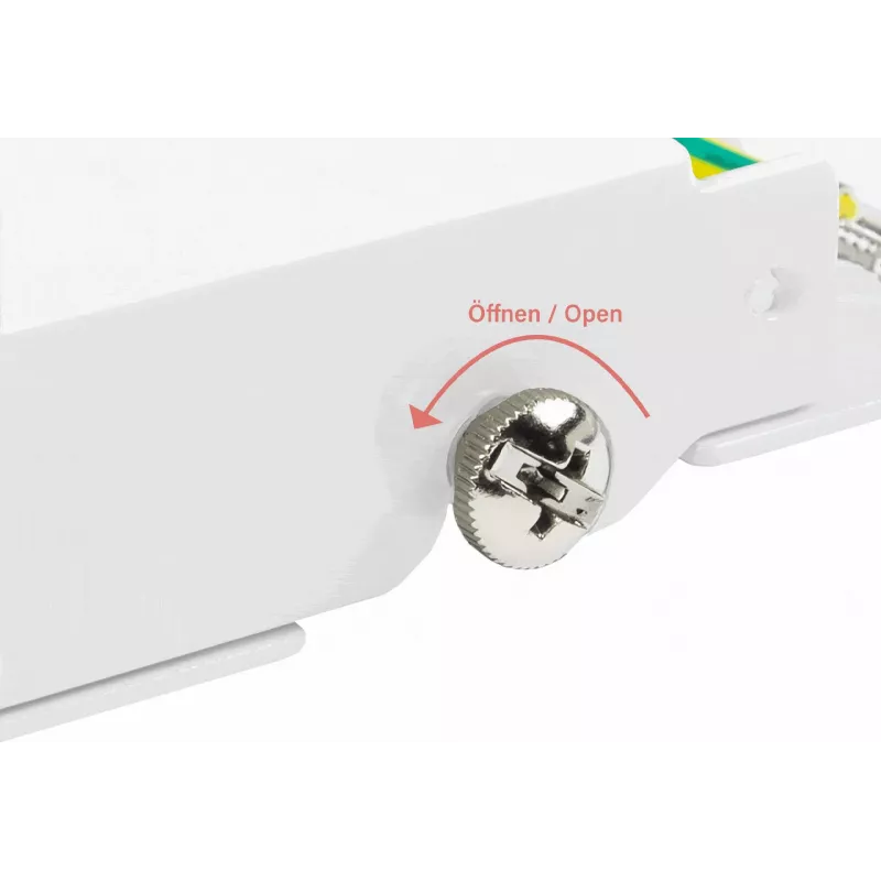 GoodConnections GC-N0113 desktop Cat.6 8-poorts STP patchpanel, 0,5U, gereedschapsloos, zuiverwit RAL9010