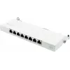 GoodConnections GC-N0113 desktop Cat.6 8-poorts STP patchpanel, 0,5U, gereedschapsloos, zuiverwit RAL9010