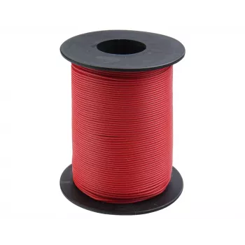 Donau Elektronik 105-0-100 schakeldraad 1 x 0,20 mm² rood 100 m