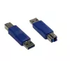 GoodConnections Alcasa USB-AD34 USB-A-naar-USB-B-adapter, blauw