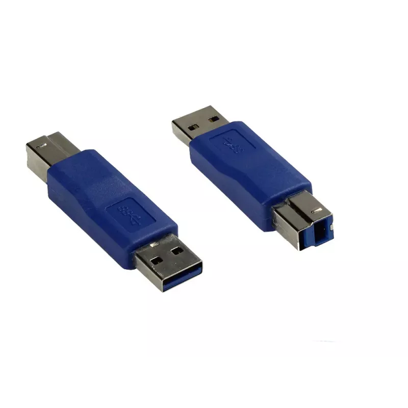 GoodConnections Alcasa USB-AD34 USB-A-naar-USB-B-adapter, blauw