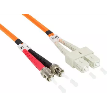 GoodConnections OM2 duplex multimode LWL patchkabel ST/SC, 50/125µm, 5m, oranje LW-805TC
