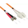 GoodConnections OM2 duplex multimode LWL patchkabel ST/SC, 50/125µm, 5m, oranje LW-805TC