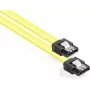 GoodConnections SATA 6 Gb/s kabel met metalen klem, 0,70 m, geel 5047-A07Y
