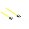 GoodConnections SATA 6 Gb/s kabel met metalen klem, 0,70 m, geel 5047-A07Y