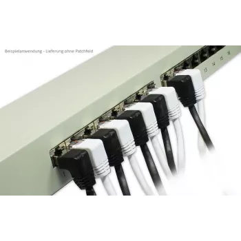 GoodConnections Cat. 5e F/UTP patchkabel, 2m, zwart, 90° naar recht RJ45 805S-020EWI