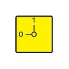 Eaton RMQ-Titan noodstop-schild NOT-AUS, geel, 90x90 mm, kunststof, frontmontage, 003198