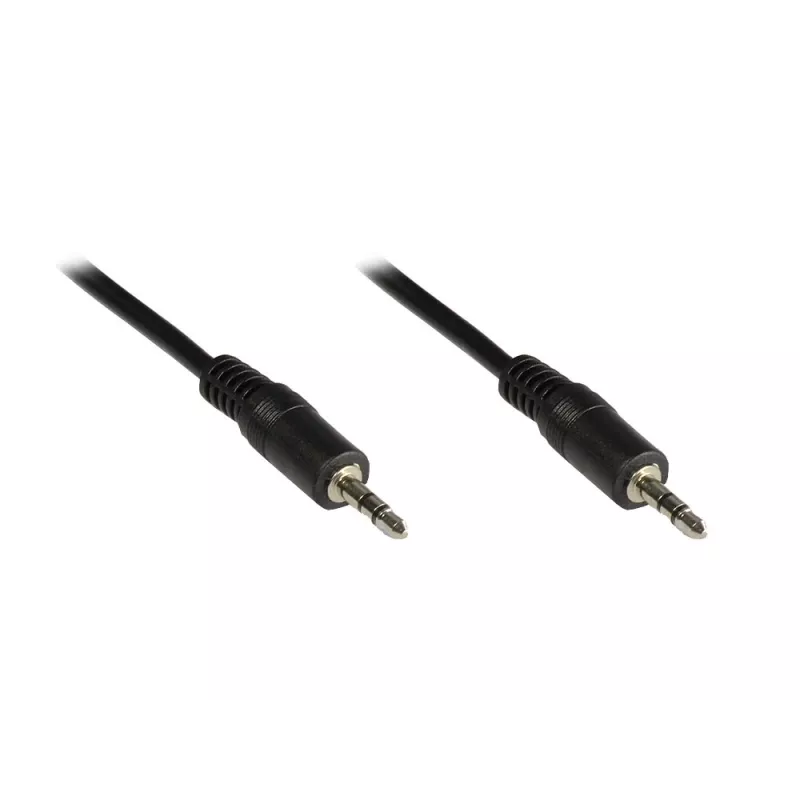 GoodConnections 3,5mm stereo-jackkabel 2,5m stekker naar stekker zwart 1970-02