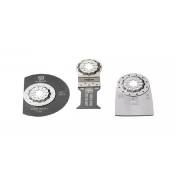 FEIN E-Cut Long-Life Starlock zaagbladset, 3-delig, bi-metaal, voor MultiMaster AMM 500 Plus Select, AMM 700 Max Top, AMM 700 Max Select 35222967110