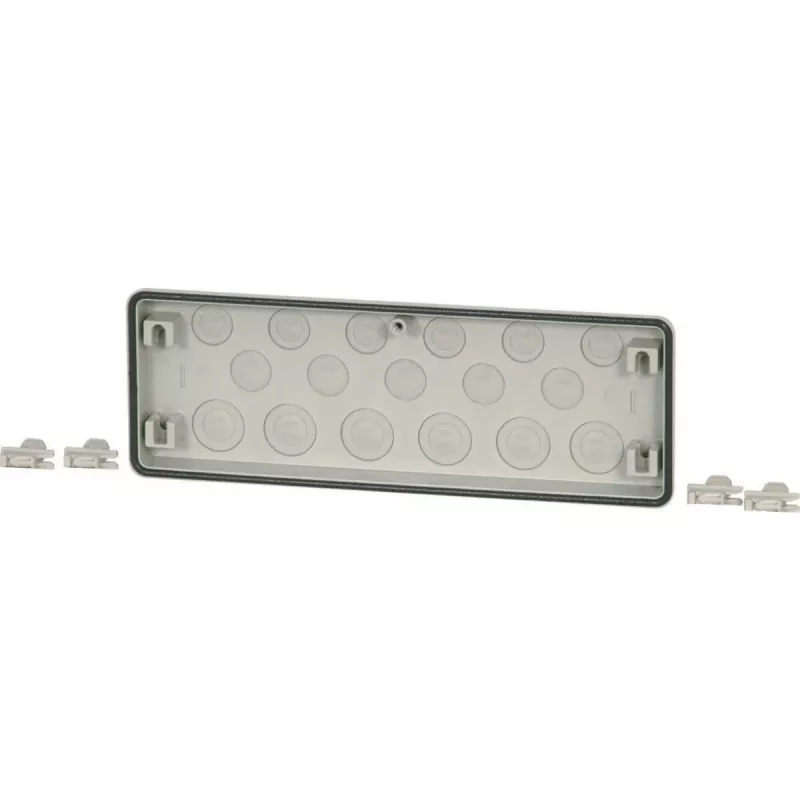 Eaton FL4-3 schakelkastflens, grijs polycarbonaat, 329 x 23 x 116 mm 017236