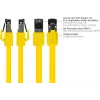 GoodConnections Alcasa Cat8.1 S/FTP ethernet patchkabel, RJ45, geel, 1,5 m 8080-015Y