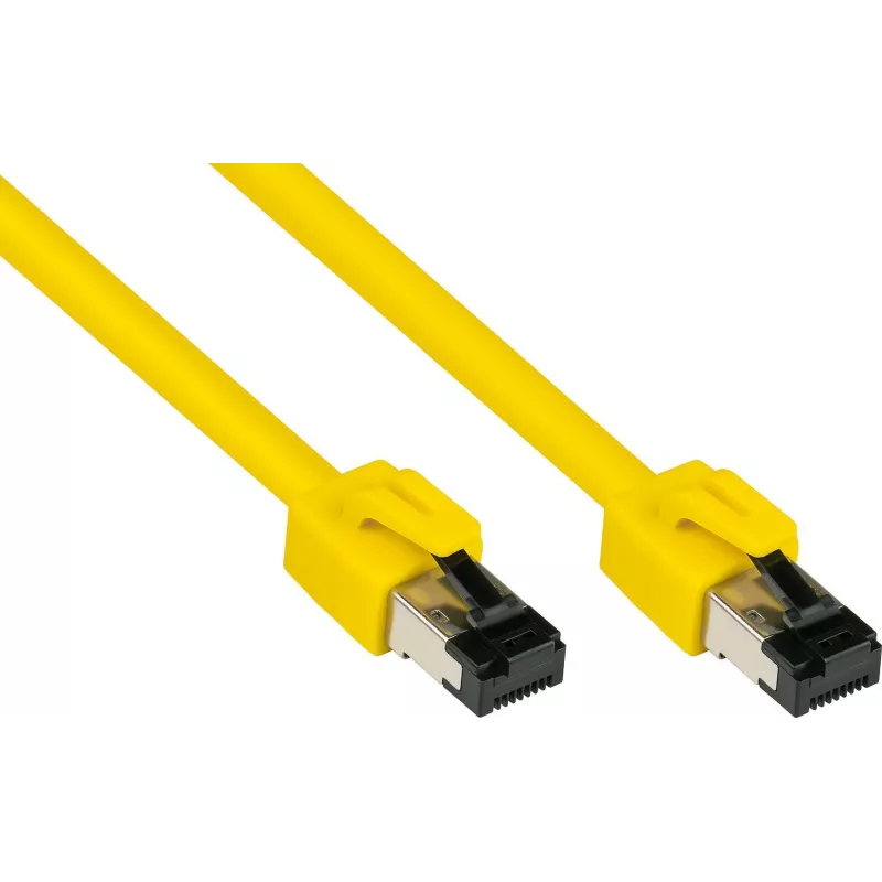 GoodConnections Alcasa Cat8.1 S/FTP ethernet patchkabel, RJ45, geel, 1,5 m 8080-015Y