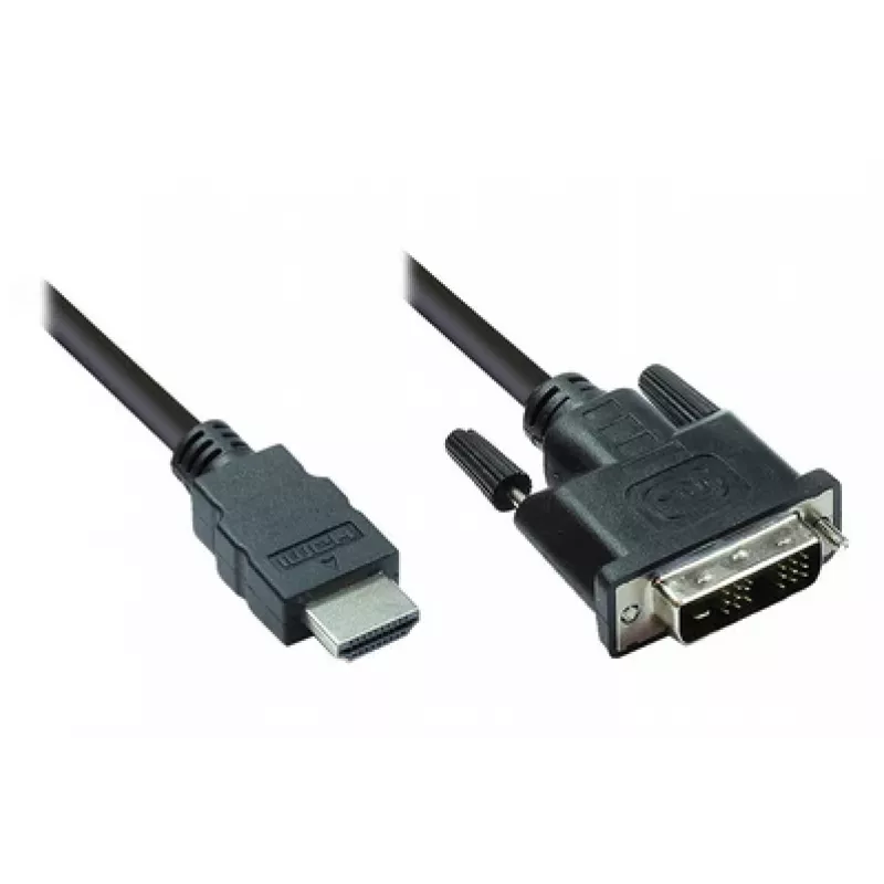 Good Connections HDMI naar DVI-D Single Link videokabel 1m zwart 4510-DD1