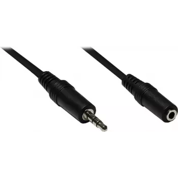 GoodConnections AS-35V3 3,5mm stereo-audio-verlengkabel, stekker naar bus, 3m, zwart