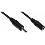 GoodConnections AS-35V3 3,5mm stereo-audio-verlengkabel, stekker naar bus, 3m, zwart