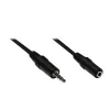 GoodConnections AS-35V3 3,5mm stereo-audio-verlengkabel, stekker naar bus, 3m, zwart