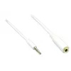 GoodConnections AS-35V4W2 3,5mm 4-polige audio-verlengkabel, stekker naar bus, wit, 2m