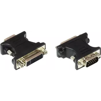 GoodConnections DVI-I bus naar VGA stekker adapter, zwart