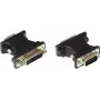 GoodConnections DVI-I bus naar VGA stekker adapter, zwart