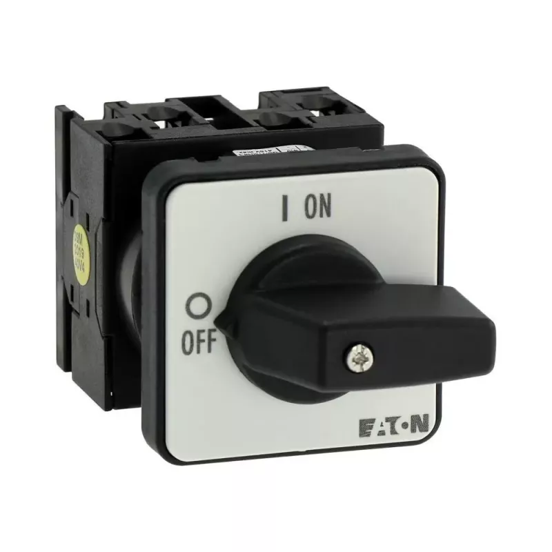 Eaton T0-2-1/E nokkenschakelaar 20A 2-polig 90° grijs/zwart 024639