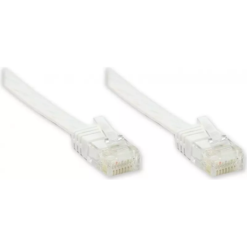 GoodConnections Cat. 5e U/UTP platte patchkabel, 7,5 m, wit 805U-F507W