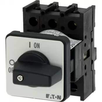 Eaton P1-25/E 3-polige hoofdschakelaar-lastscheider, 25 A, IP65, zwart/wit 038724