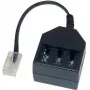 GoodConnections telefoonadapter RJ45 (8P4C) stekker naar TAE-F bus, 20cm, zwart T4A-NFF