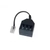 GoodConnections telefoonadapter RJ45 (8P4C) stekker naar TAE-F bus, 20cm, zwart T4A-NFF