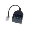 GoodConnections telefoonadapter RJ45 (8P4C) stekker naar TAE-F bus, 20cm, zwart T4A-NFF