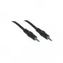 GoodConnections 3,5mm stereo-audiokabel stekker naar stekker, 1,5m, verguld, zwart (1970-EX)
