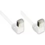 GoodConnections Cat. 5e F/UTP patchkabel, wit, 5m, 90° naar beneden afgeschuinde RJ45-stekkers 805W-050WI