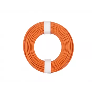Donau Elektronik 175-017 LiY litze-aderdraad 1 x 0,75 mm² oranje, 1 stk.
