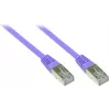 GoodConnections Alcasa 0,3m Cat5e SF/UTP RJ45 patchkabel, violet 855V-003