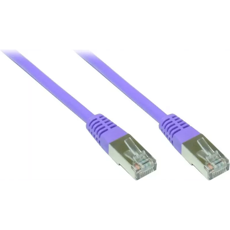 GoodConnections Alcasa 0,3m Cat5e SF/UTP RJ45 patchkabel, violet 855V-003