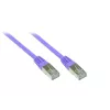 GoodConnections Alcasa 0,3m Cat5e SF/UTP RJ45 patchkabel, violet 855V-003