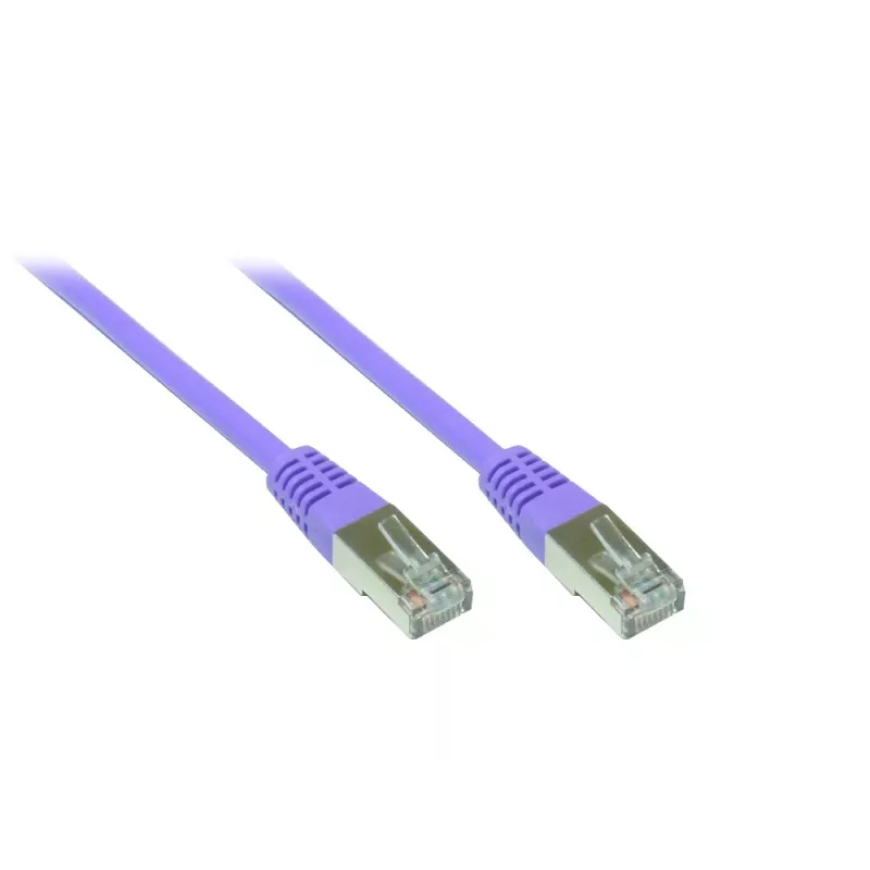 GoodConnections Alcasa 0,3m Cat5e SF/UTP RJ45 patchkabel, violet 855V-003