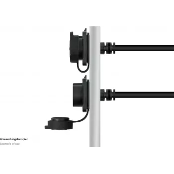 GoodConnections S1 industriële USB-C-kabel, USB 3.2 Gen 2, 10 Gbps, M16-inbouw, IP65/67, 1 m, zwart (IC01-16U3102-010)