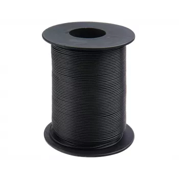 Donau Elektronik 105-1-100 schakeldraad 1 x 0,20 mm² zwart 100 m