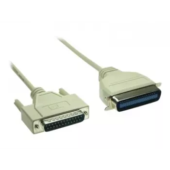 GoodConnections premium parallelprinterkabel, DB25 stekker naar Centronics 36 stekker, 0,6 m, grijs, dubbel afgeschermd 4090-06
