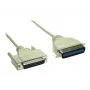 GoodConnections premium parallelprinterkabel, DB25 stekker naar Centronics 36 stekker, 0,6 m, grijs, dubbel afgeschermd 4090-06