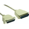 GoodConnections premium parallelprinterkabel, DB25 stekker naar Centronics 36 stekker, 0,6 m, grijs, dubbel afgeschermd 4090-06