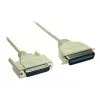 GoodConnections premium parallelprinterkabel, DB25 stekker naar Centronics 36 stekker, 0,6 m, grijs, dubbel afgeschermd 4090-06