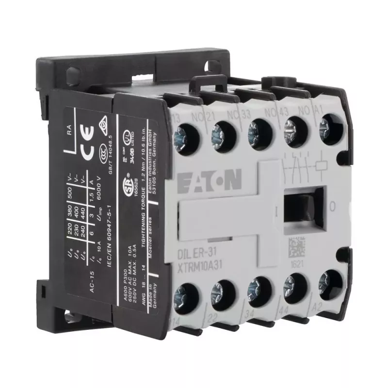 Eaton hulpcontactor 24 V AC 3 NO + 1 NC - schroefklemmen (DILER-31-24)